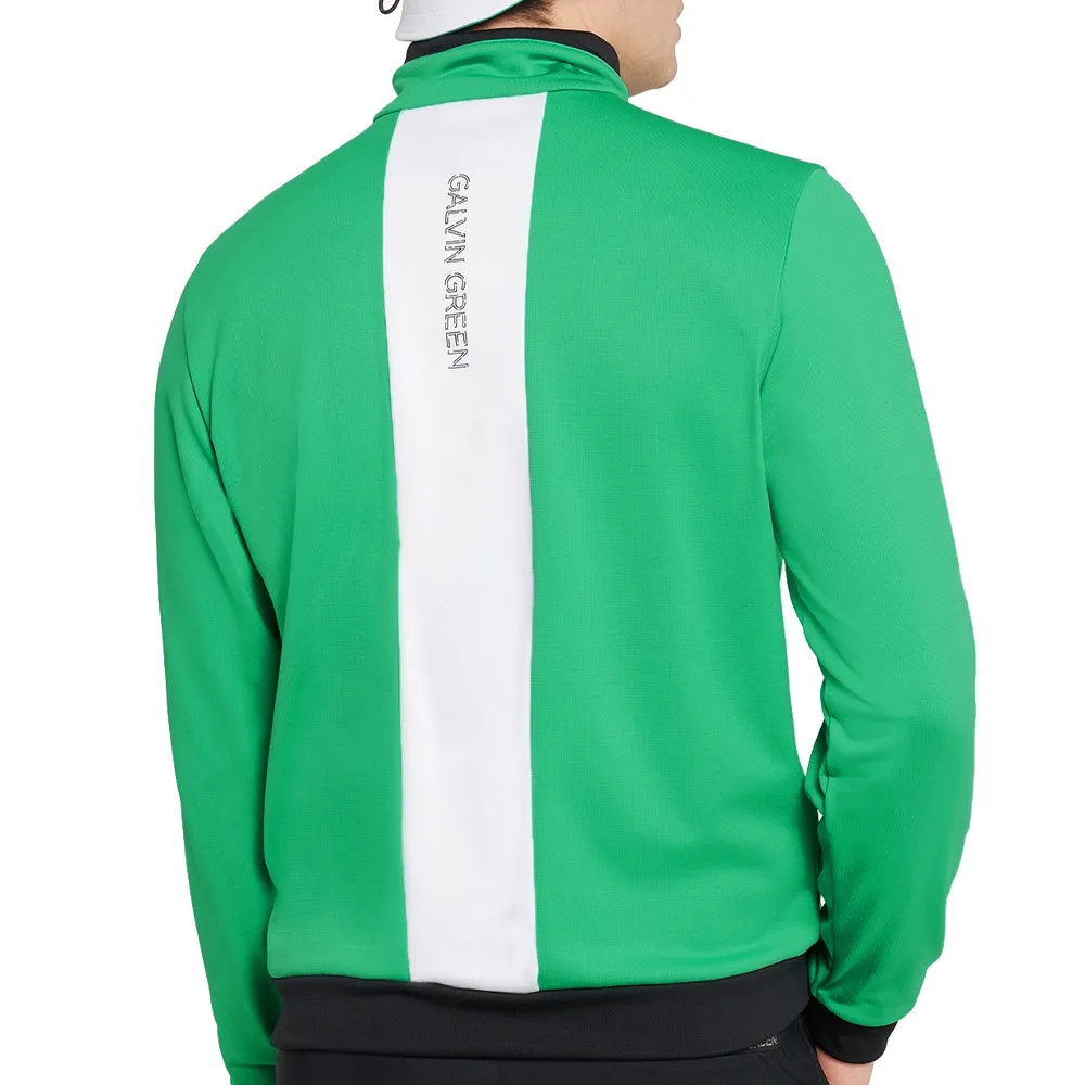 Galvin Green Dario Full Zip Mid Layer - Golf Green/White Empower Your Journey