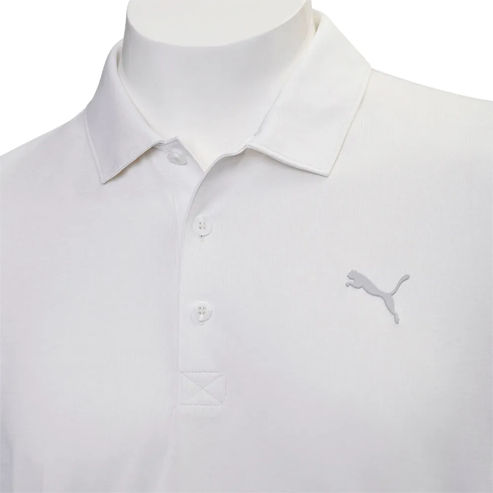 Puma Premium Tech 3.0 Polo Shirt - Warm White Heather Walk Tall