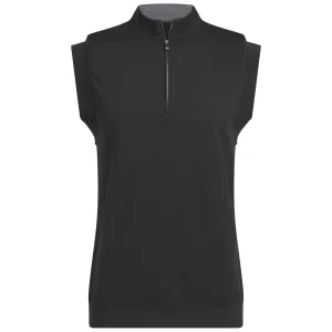 Adidas Ultimate365 Classic 1/4 Zip Vest - Black Deal Of The Century