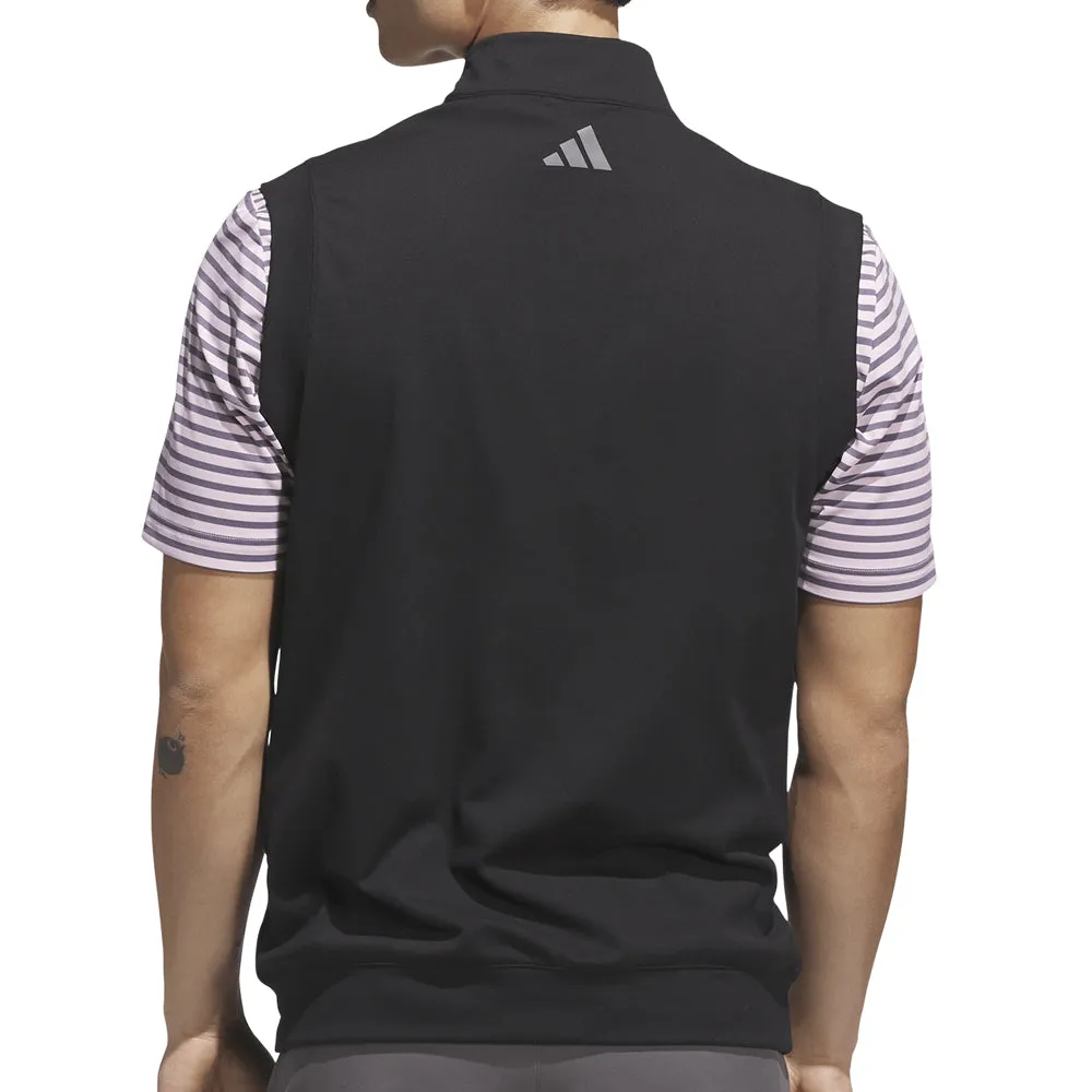 Gear Up and Go Walk Tall Adidas Ultimate365 Classic 1/4 Zip Vest - Black