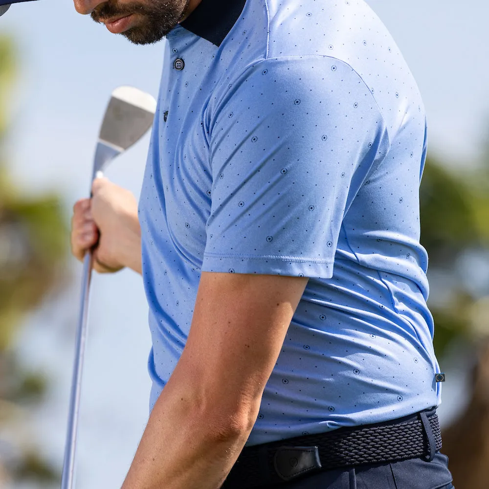 Lead with Style Black Friday Deal Ping Jared Polo Shirt - Cornflower Blue/Navy