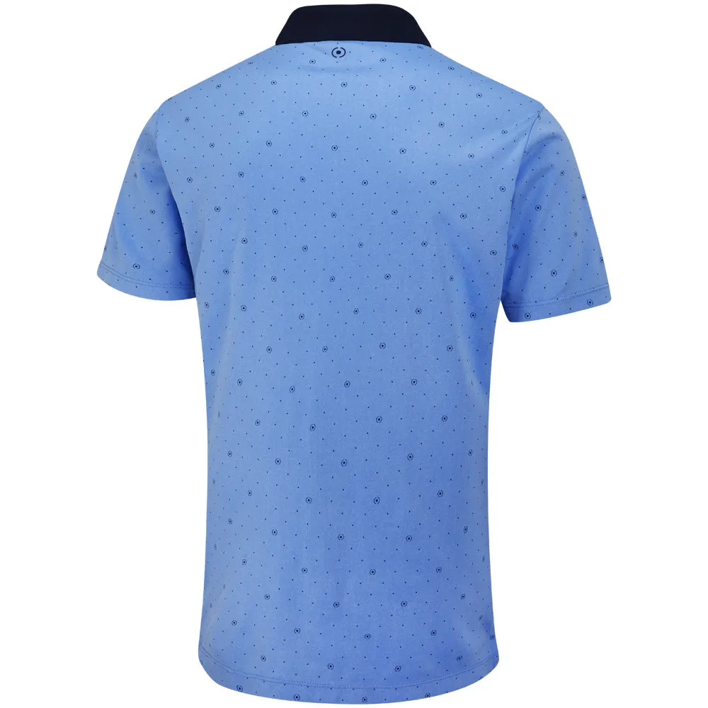 Ping Jared Polo Shirt - Cornflower Blue/Navy Autumn Sale