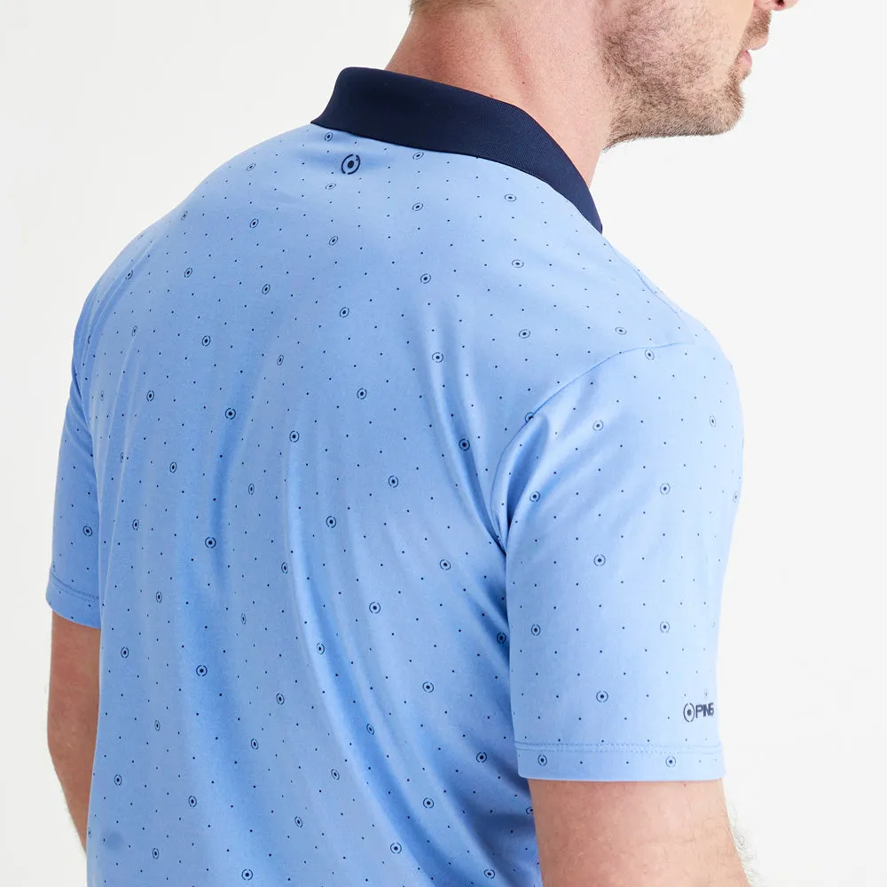 Back To School Sale Gear Up and Go Ping Jared Polo Shirt - Cornflower Blue/Navy