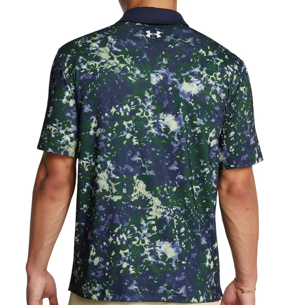 Under Armour T2G Printed Polo Shirt - Retro Green/Midnight Navy Bring the Heat