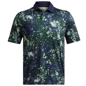 Not for the Ordinary Winter Sale Under Armour T2G Printed Polo Shirt - Retro Green/Midnight Navy