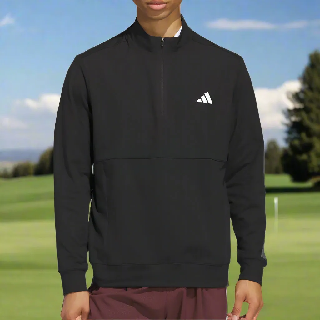 Adidas Ultimate365 Tour 1/4 Zip Pullover - Black Cyber Monday Sale