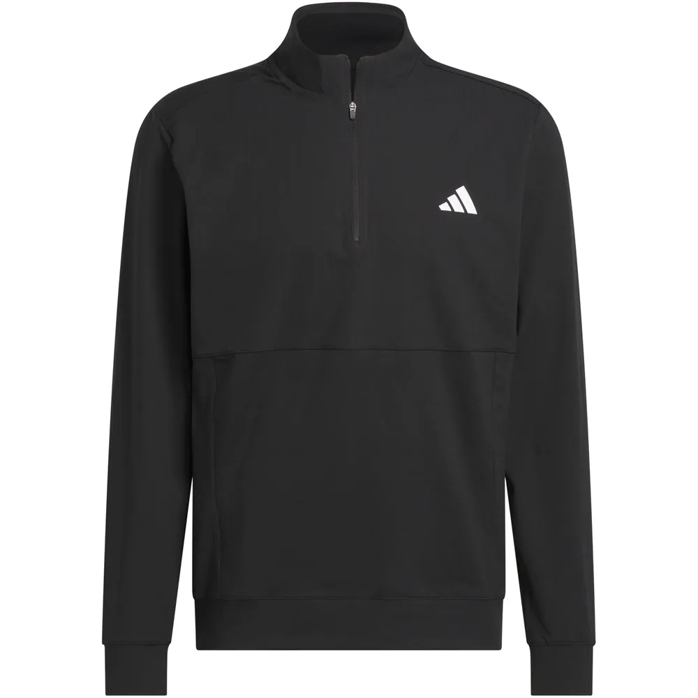 Adidas Ultimate365 Tour 1/4 Zip Pullover - Black The Fast Lane Choice Gear Up and Go