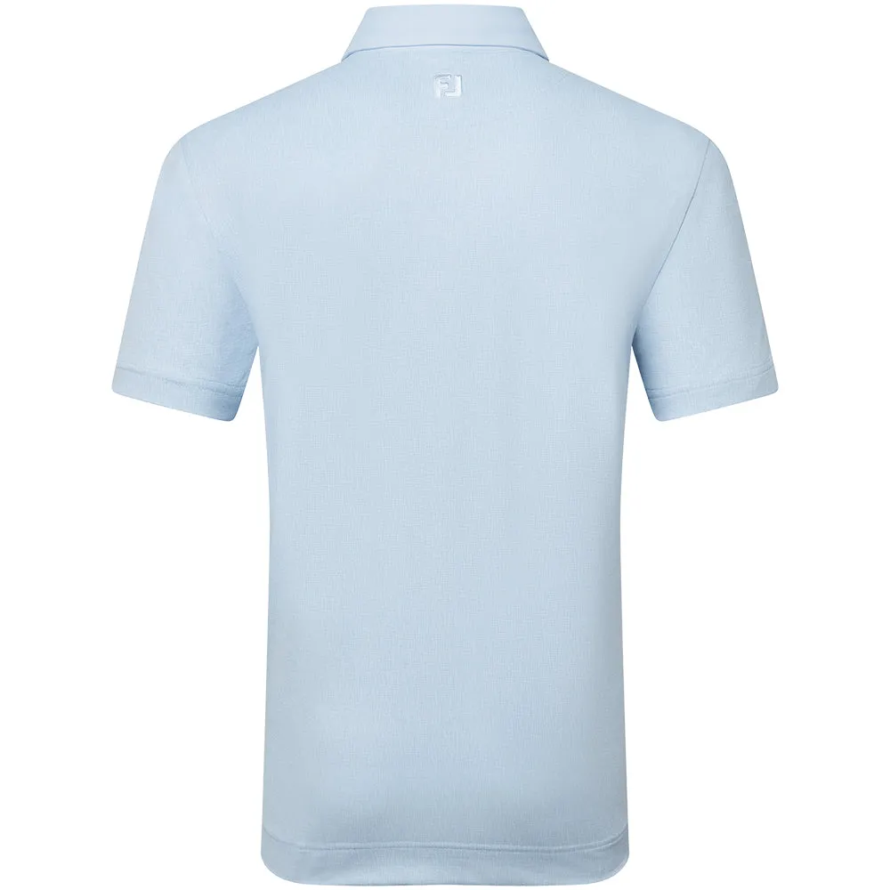 New Year's Eve Sale Footjoy Etched Texture Print Lisle Polo Shirt - Skyway