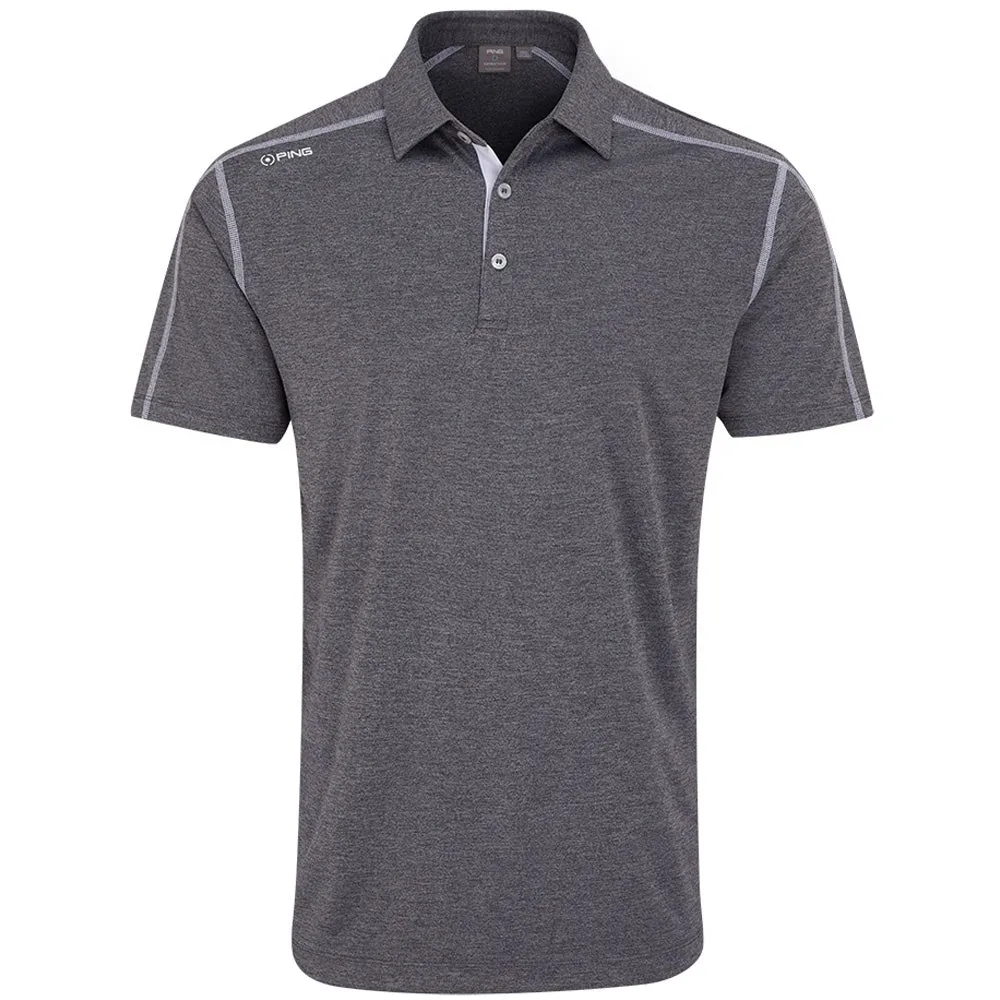 Ping Fynn Polo Shirt - Charcoal Marl Break Boundaries Move Beyond Ordinary