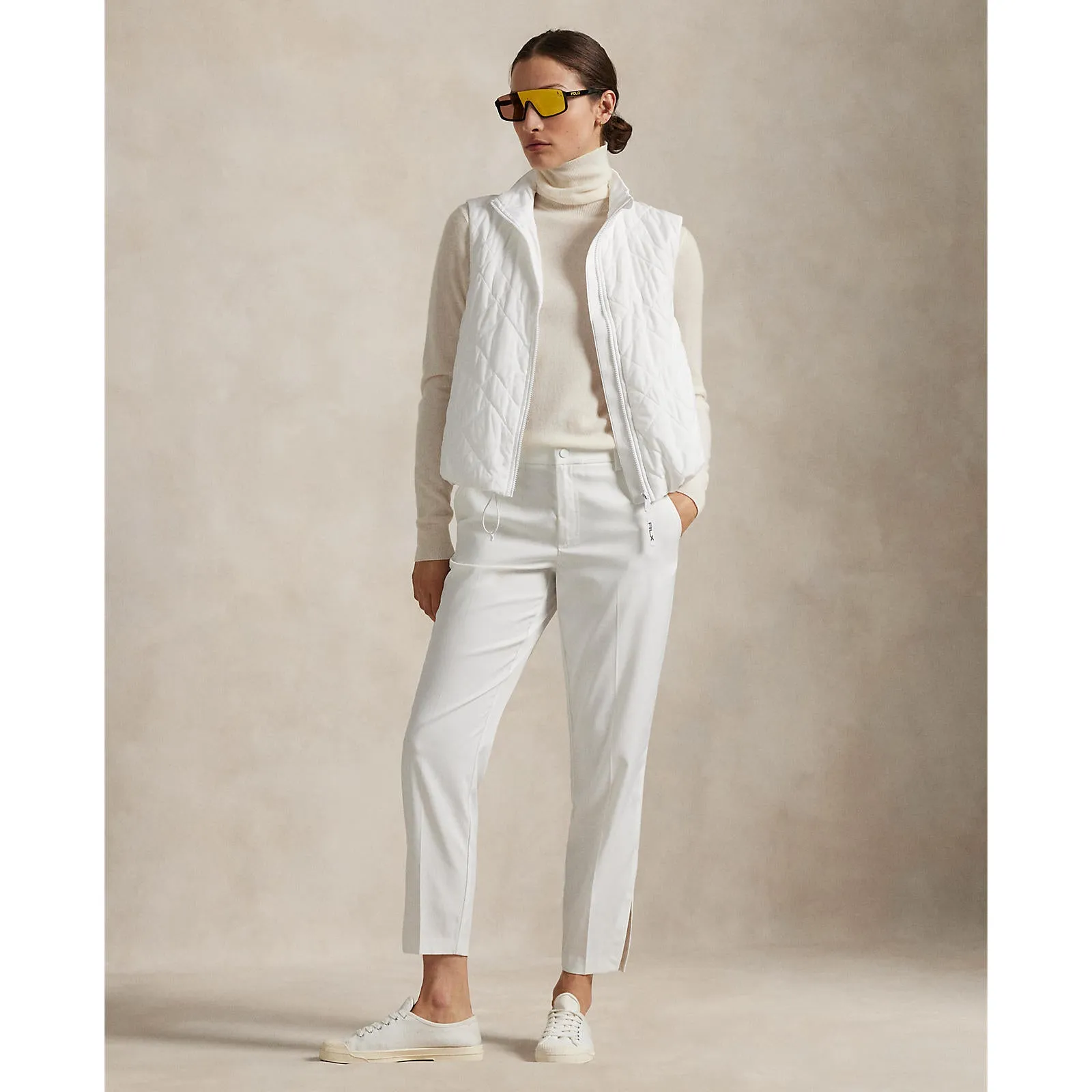 Rlx Ralph Lauren Women'S Stretch Twill 5 Pocket Golf Pants - Ceramic White No Limits, Just Style Engineered for Speed