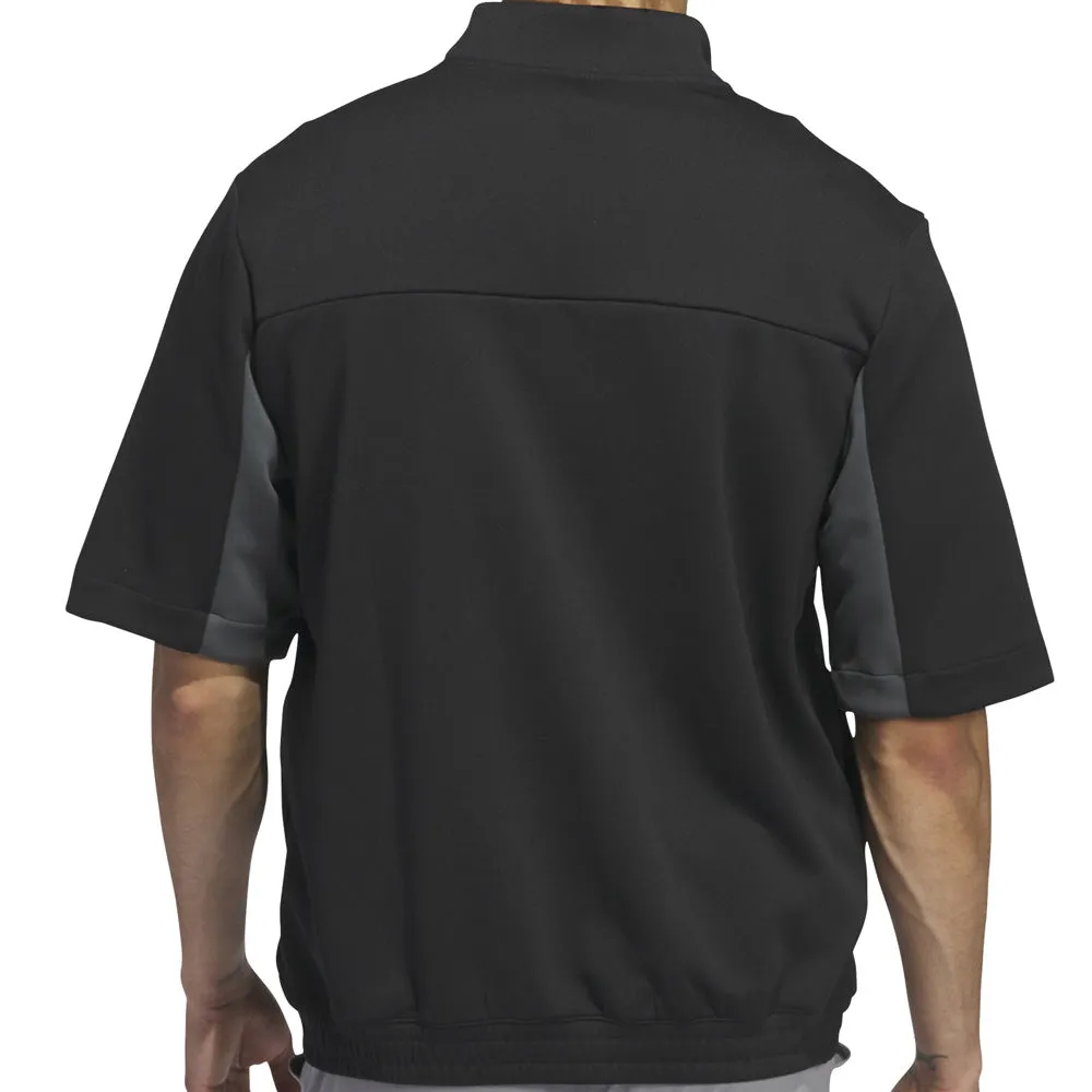 Adidas Ultimate365 Short Sleeve 1/2 Zip Pullover - Black Step Out Boldly Break Boundaries