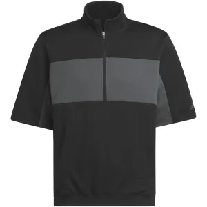 Adidas Ultimate365 Short Sleeve 1/2 Zip Pullover - Black Clearance Sale Built for the Bold