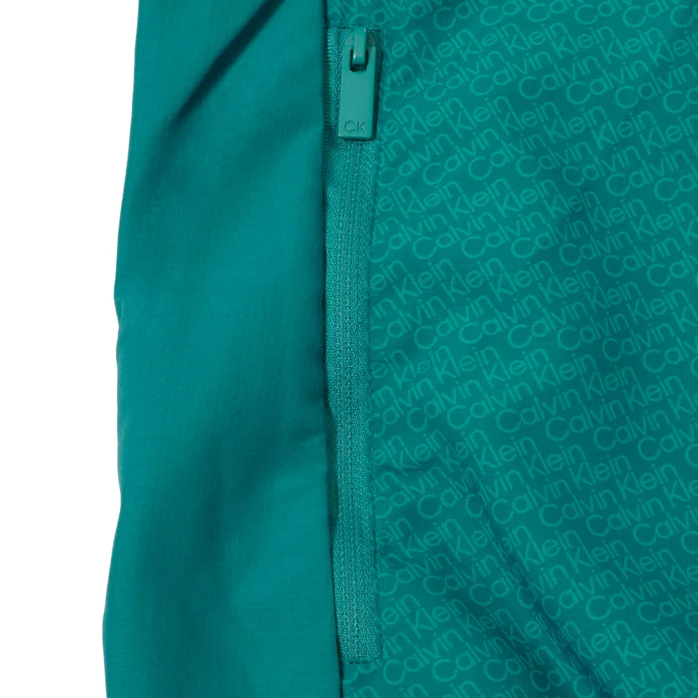 Christmas Eve Sale Hit Your Next Level Calvin Klein Printed Windbreaker Jacket - Sea Green