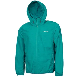 Walk Loud Fuel Your Fire Calvin Klein Printed Windbreaker Jacket - Sea Green