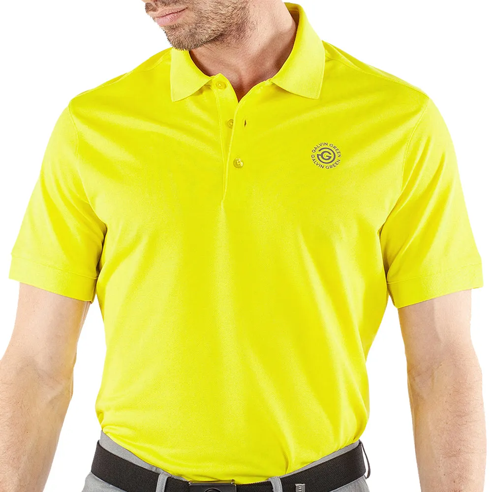 Spring Sale Galvin Green Maximilian Polo Shirt - Sunny Lime
