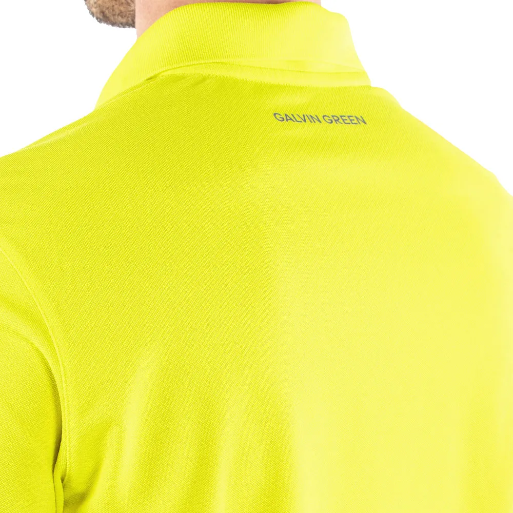 Steal Loud Looks, Smooth Moves Galvin Green Maximilian Polo Shirt - Sunny Lime