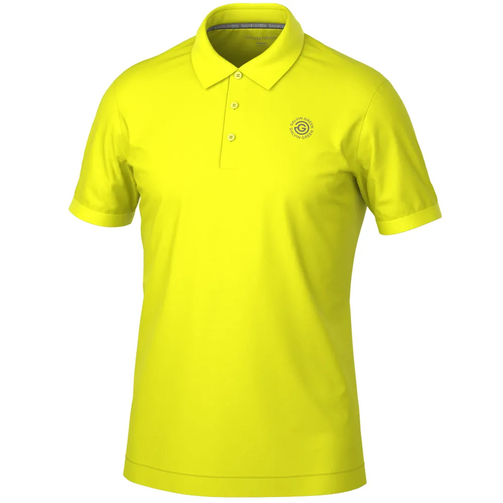 Galvin Green Maximilian Polo Shirt - Sunny Lime Step Out Boldly