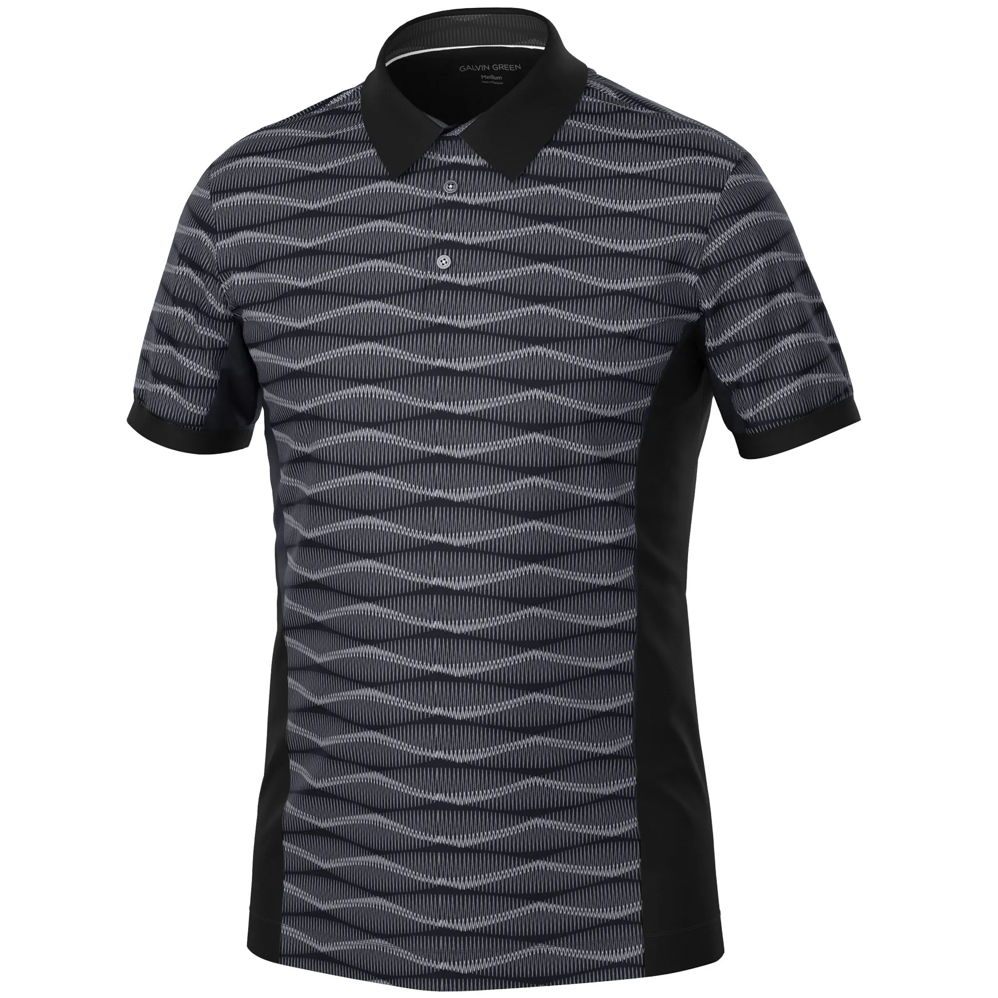 Engineered for Speed Walk with Purpose Galvin Green Merlin Polo Shirt - Black/Sharkskin