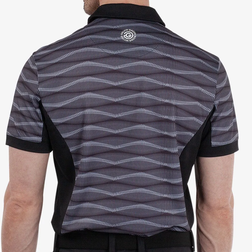 Galvin Green Merlin Polo Shirt - Black/Sharkskin Easter Sale Deal Of The Century