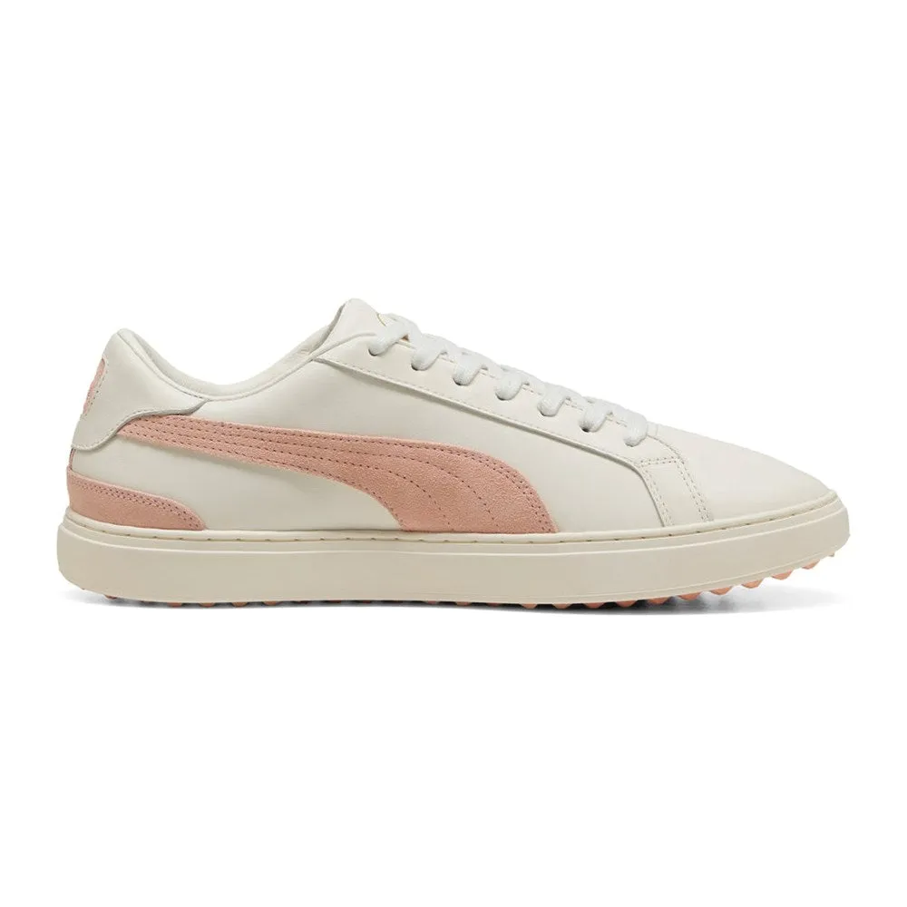 Puma Classic G Peaches Spikeless Golf Shoes - Warm White/Tropical Peach Make a Statement