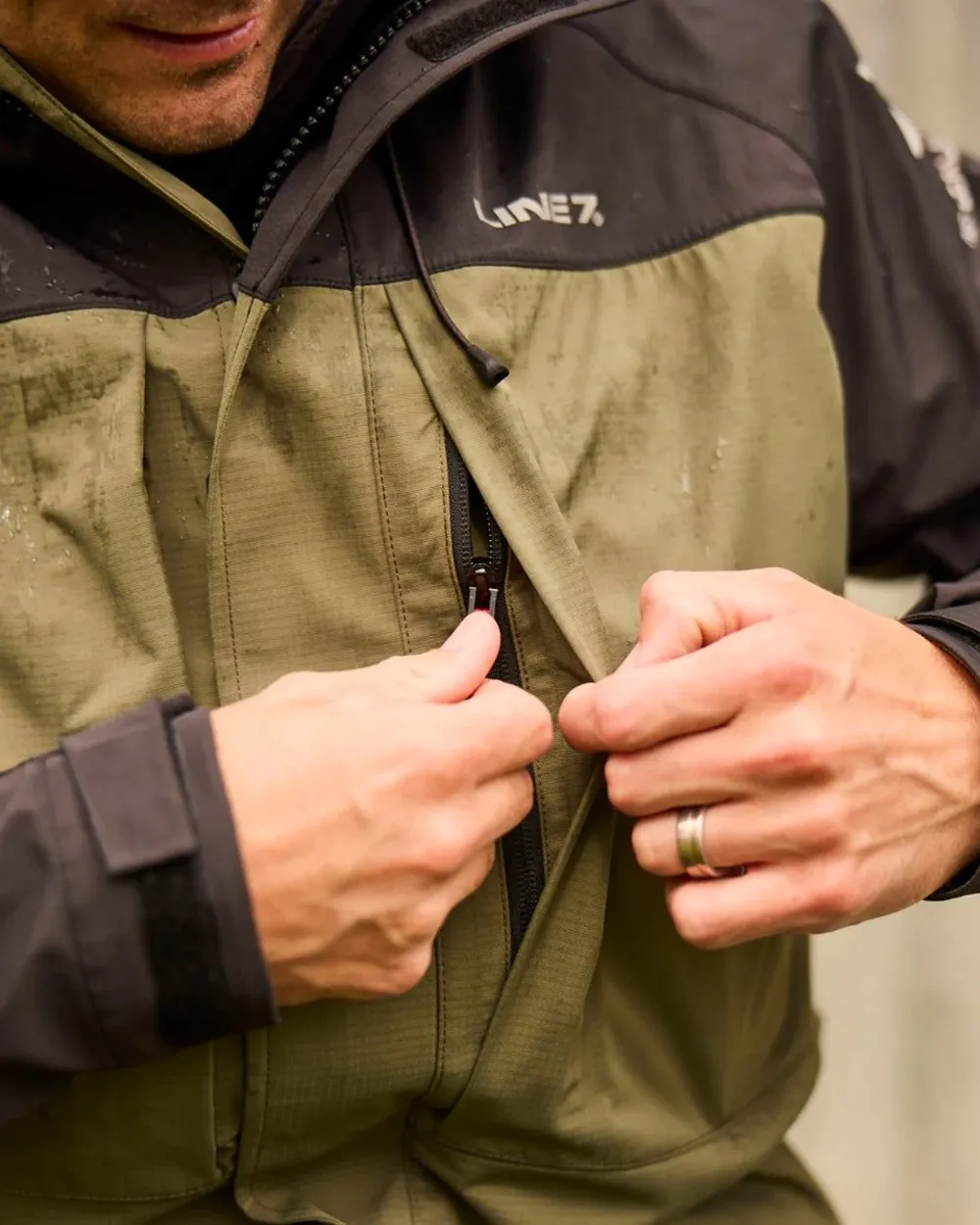 Line 7 Mens Territory Storm Pro20 Waterproof Jacket Dog Walking Waterproof Jackets