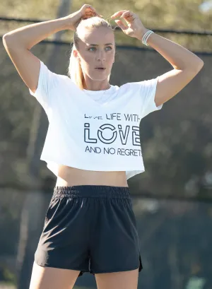 Live Life With Love Short Sleeve Footwear for the Fearless