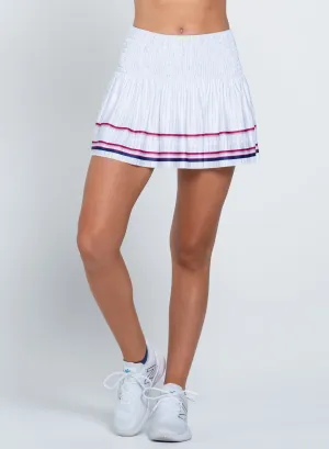 Lead with Style Made to Turn Heads Long Berry Smocked Skirt