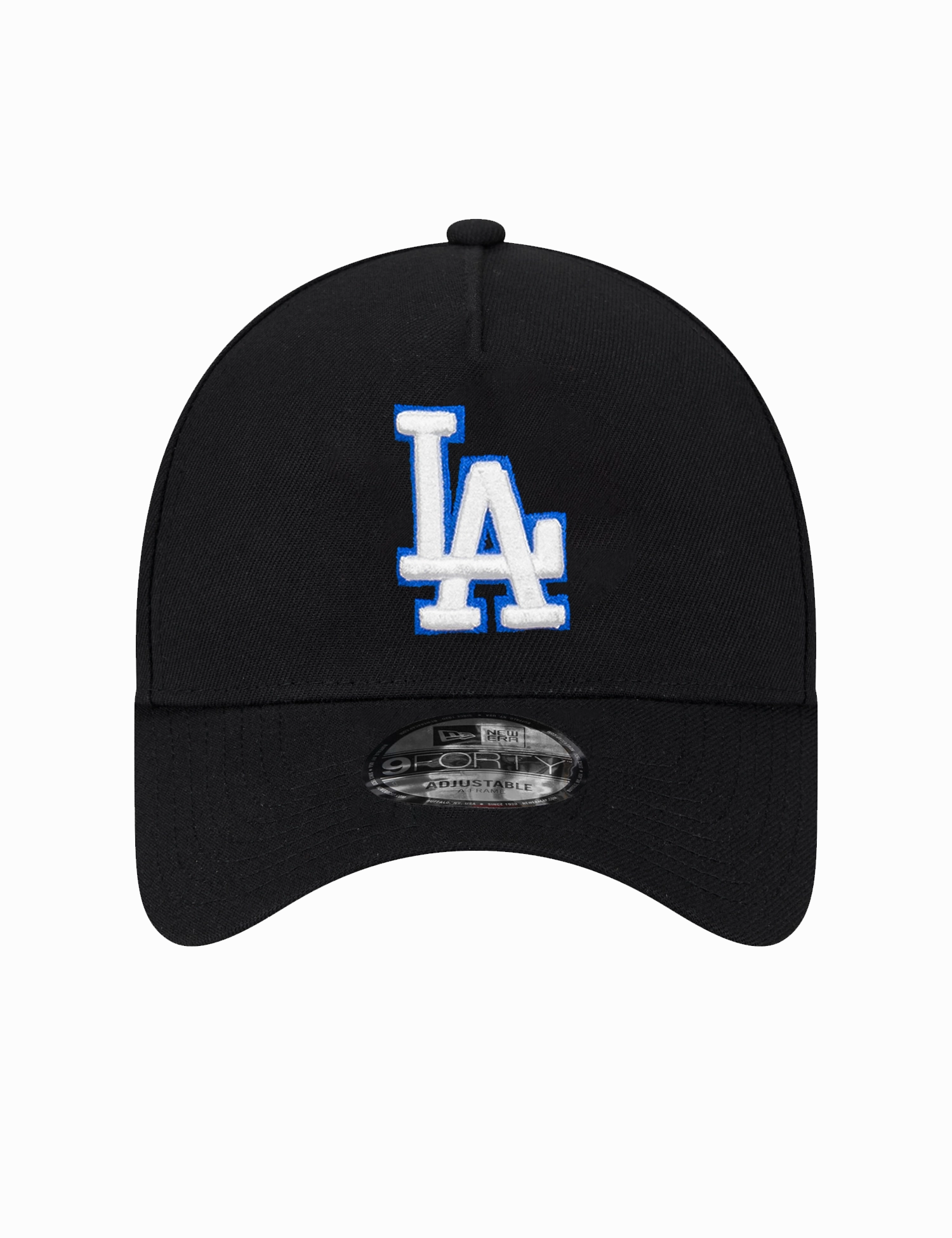 Los Angeles Dodgers New Era MLB 9FORTY Royal Outline A-Frame Snapback Hat - Black