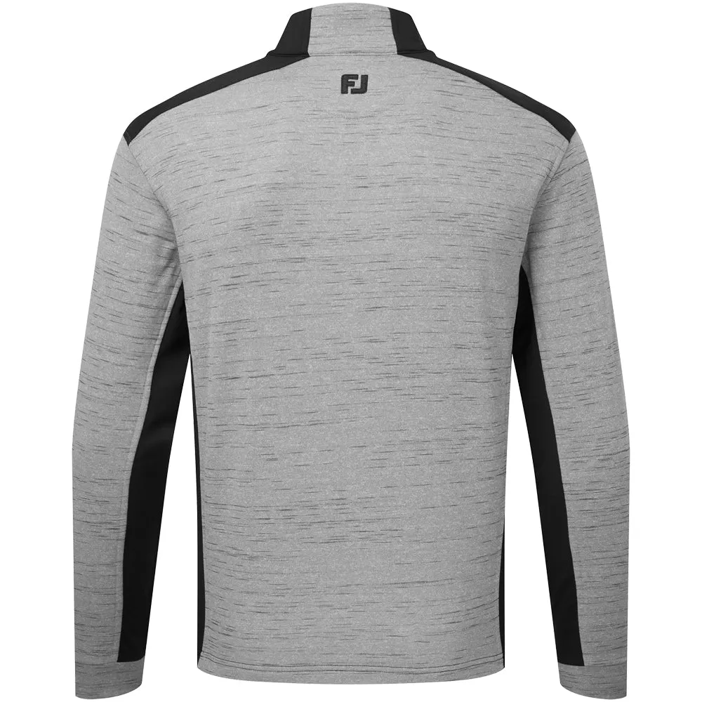 Footjoy Space Dye Thermal 1/4 Zip Chillout - Charcoal/Black Budget Friendly