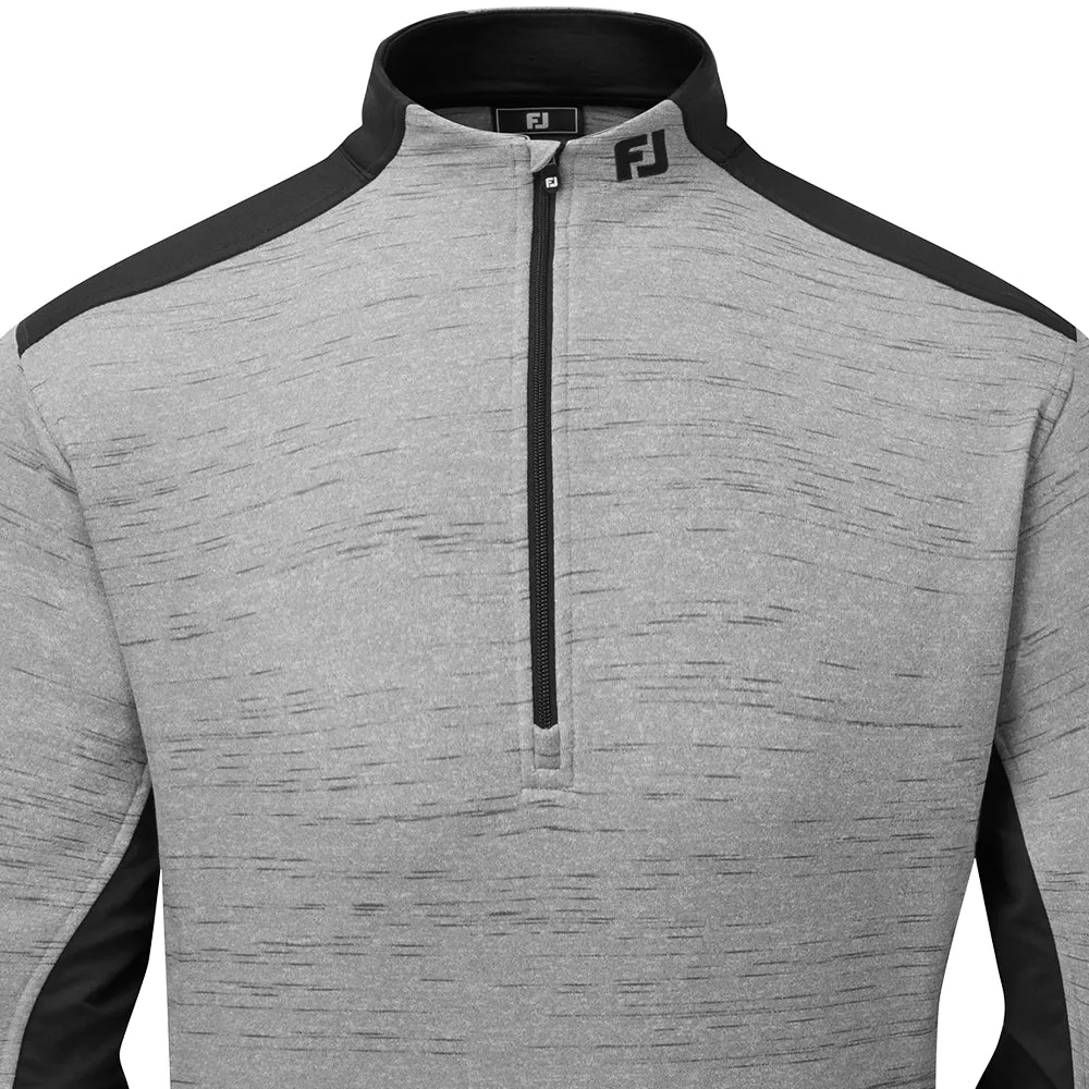 Memorial Day Sale Break Boundaries Footjoy Space Dye Thermal 1/4 Zip Chillout - Charcoal/Black