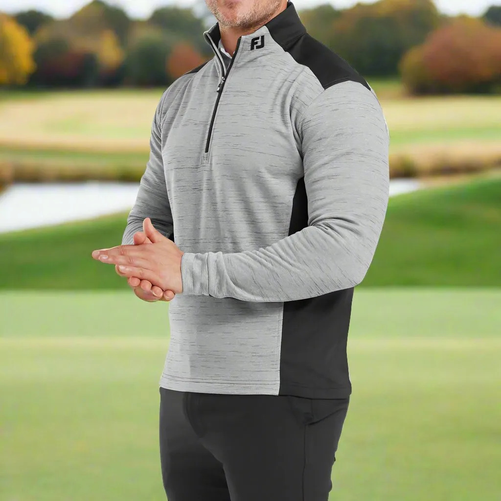 Footjoy Space Dye Thermal 1/4 Zip Chillout - Charcoal/Black Dress from the Feet Up Bring the Heat