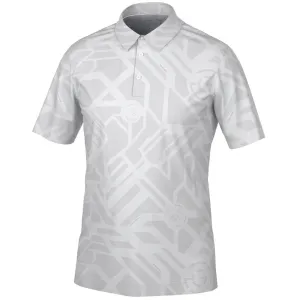 Walk with Purpose Chase What Moves You Galvin Green Maze Polo Shirt - Cool Grey