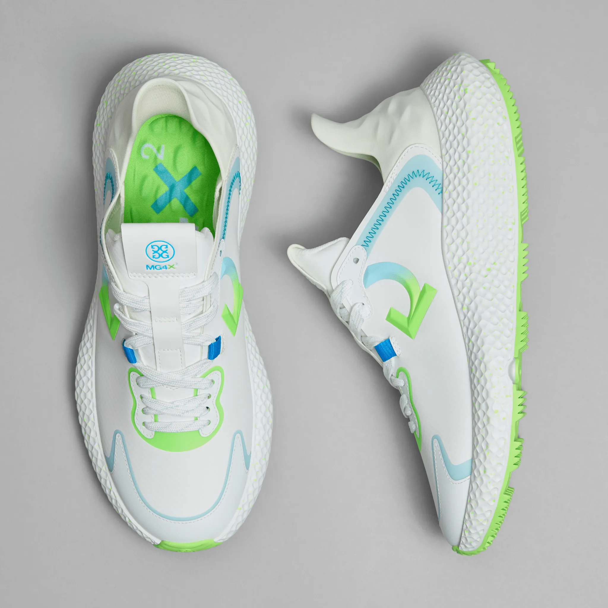G/Fore Women'S Mg4X2 Hybrid Cross Trainer Golf Shoes - Snow/Gecko Engineered for Speed