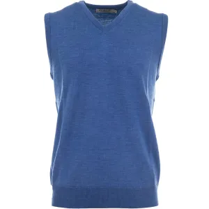 Cyber Monday Sale Break Boundaries Proquip Merino V-Neck Sleeveless Slipover - Blue