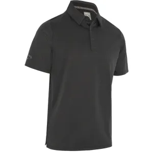 Callaway Chev Twill Jacquard Polo Shirt - Caviar Stay in Motion Black Friday Exclusive