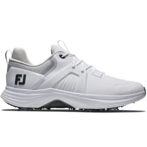 Dare to Lead Keep Going Strong Footjoy Hyperflex Carbon Spiked Waterproof Shoes - White