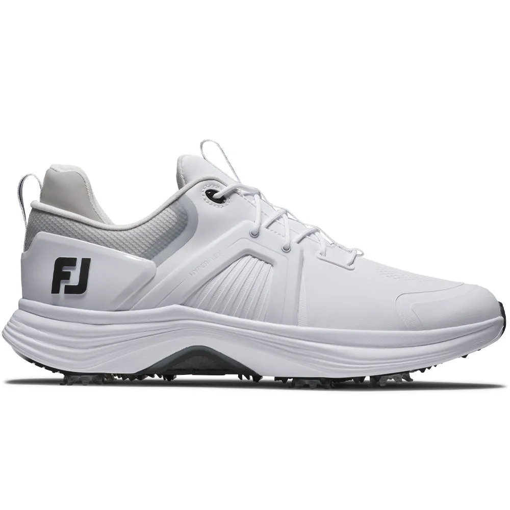 Dare to Lead Keep Going Strong Footjoy Hyperflex Carbon Spiked Waterproof Shoes - White