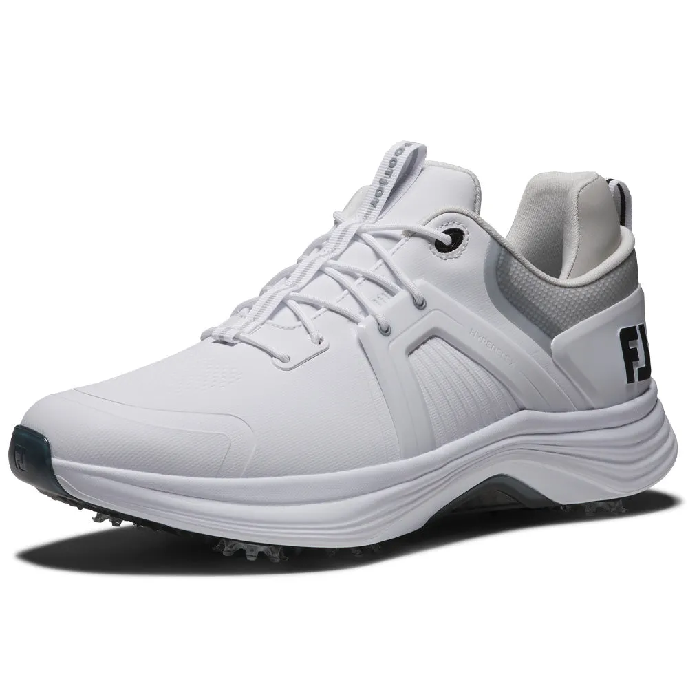 Footjoy Hyperflex Carbon Spiked Waterproof Shoes - White Confidence Starts Here Walk with Purpose