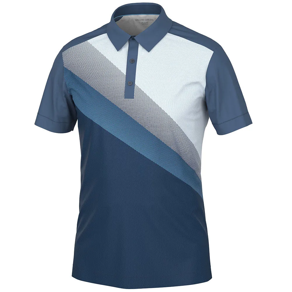 Galvin Green Macoy Polo Shirt - Navy/Alaskan Blue Power Every Step