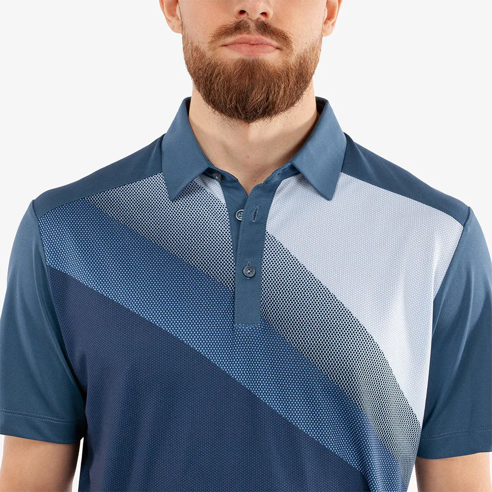 Galvin Green Macoy Polo Shirt - Navy/Alaskan Blue Autumn Sale