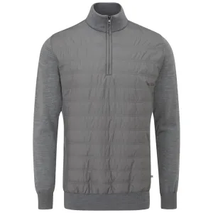 Built for the Bold Ping Connell 1/4 Zip Pullover - French Grey Marl