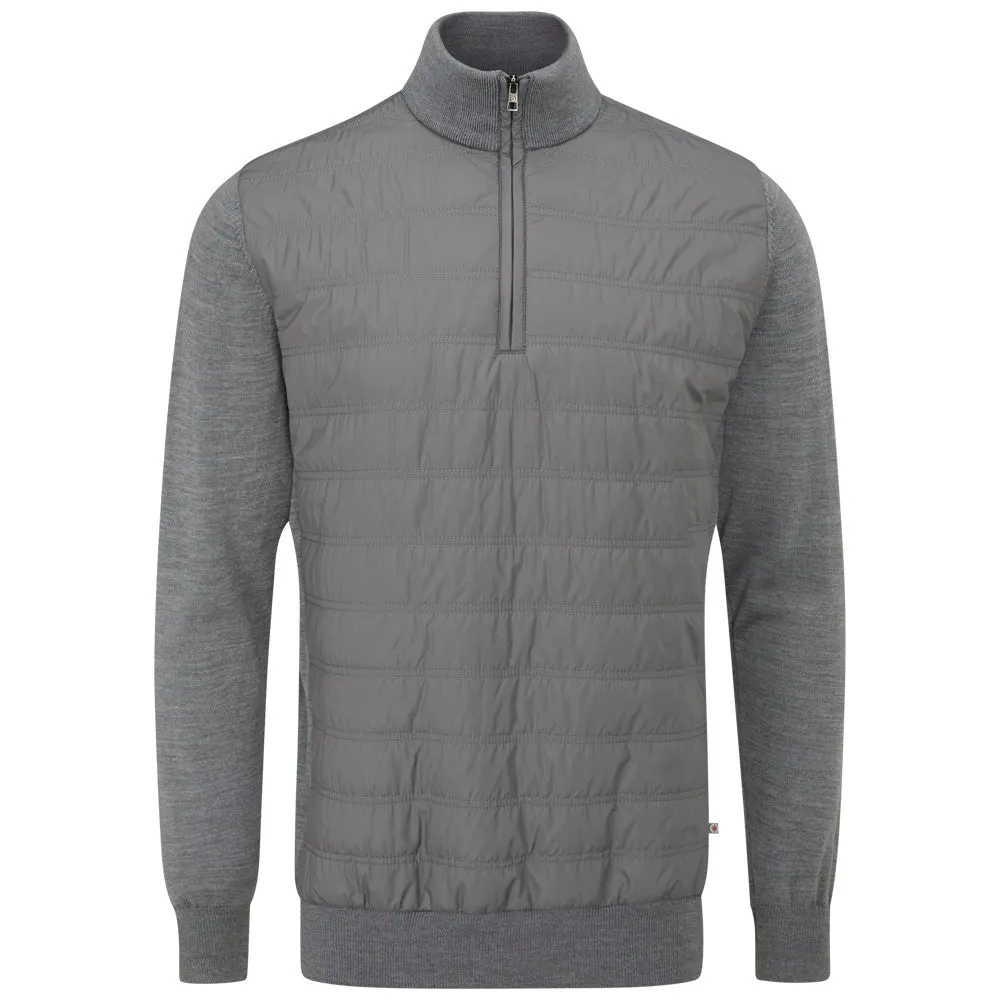 Built for the Bold Ping Connell 1/4 Zip Pullover - French Grey Marl