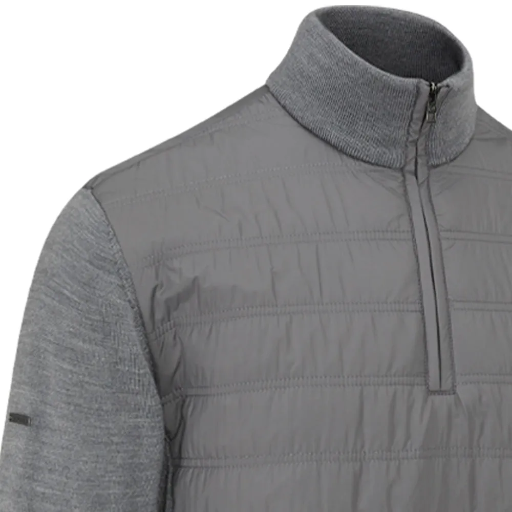 Ping Connell 1/4 Zip Pullover - French Grey Marl Designed to Dominate Built to Move You