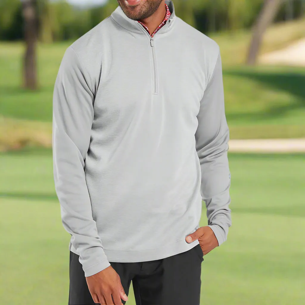 Footjoy Tonal Heather Chill-Out Pullover - Grey Built to Perform