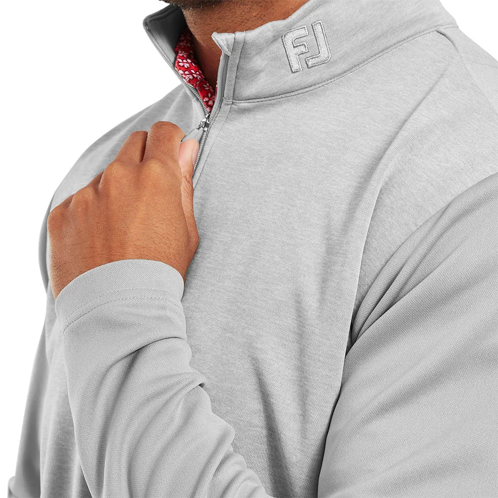 Footjoy Tonal Heather Chill-Out Pullover - Grey Flash Sale