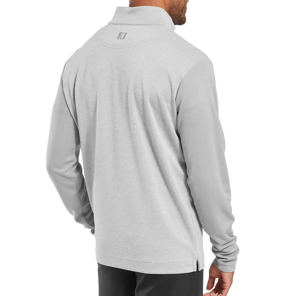 Footjoy Tonal Heather Chill-Out Pullover - Grey Chase What Moves You All Saints' Day Sale