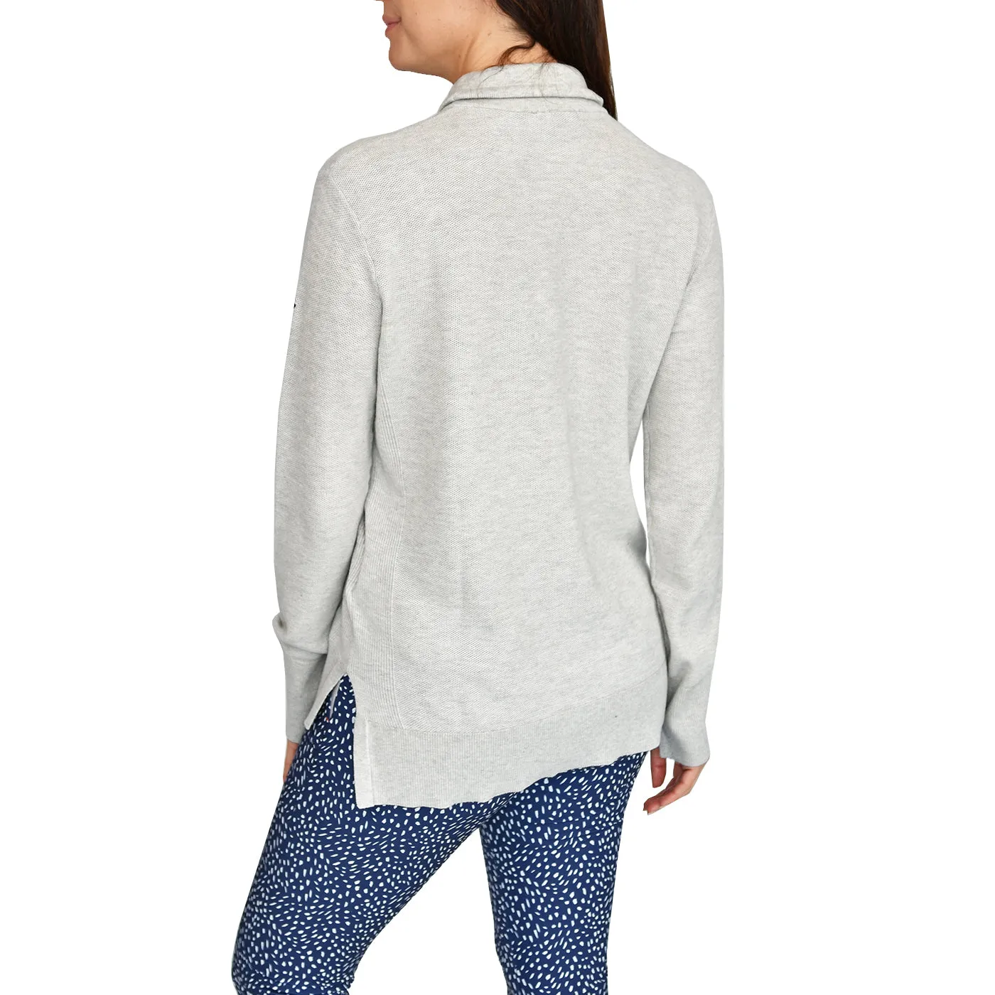 Kjus Women'S Kessy Sweater - Silver Fog Melange Black Friday Exclusive Walk with Purpose