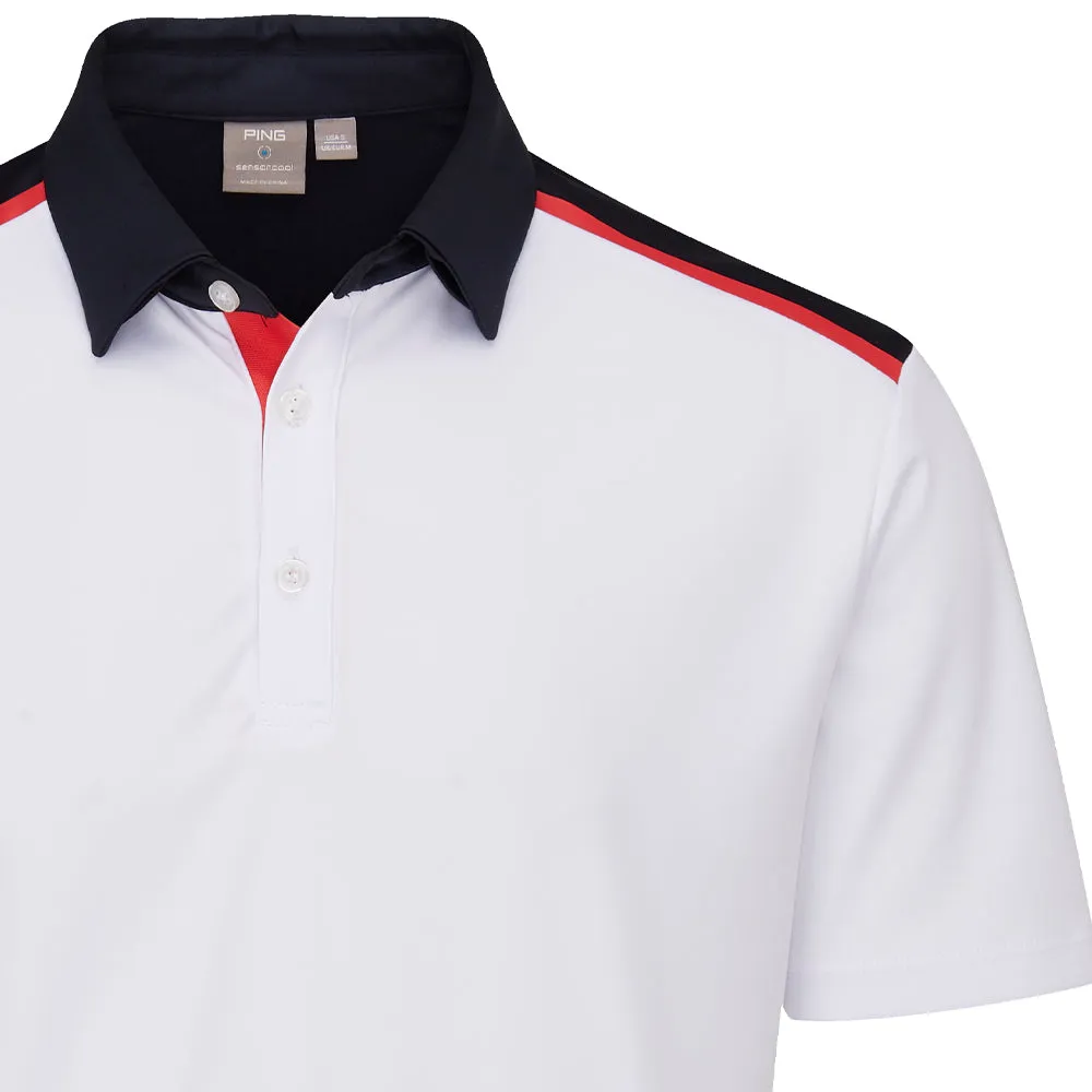 Father's Day Sale Ping Mack Sensorcool Polo Shirt - White/Navy