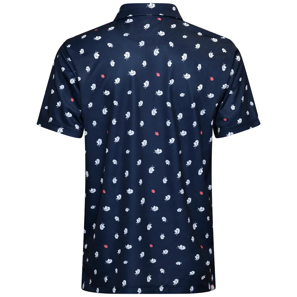 Cyber Monday Sale Puma Pure 2.0 Birdies Polo Shirt - Deep Navy/White Glow