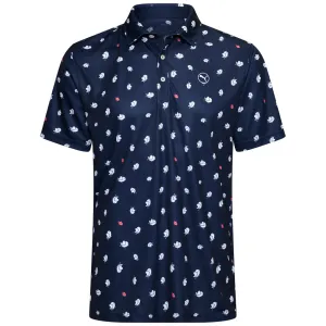 Puma Pure 2.0 Birdies Polo Shirt - Deep Navy/White Glow Built for the Bold